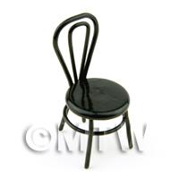 Dolls House Miniature Black Wire Chair 