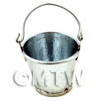 Dolls House Miniature Metal Bucket With Movable Handle 
