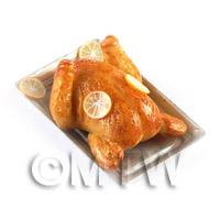 Dolls House Miniature Cooked Duck with Orange Slices