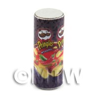 Dolls House Miniature Tube Of Pringles Sweet Chilli Flavour