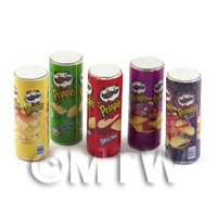 Dolls House Miniature Tubes Of Assorted Pringles