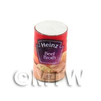 Dolls house Miniature Can Of Heinz Beef Broth Soup