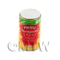 Dolls House Miniature can of Heinz Numberetti.
