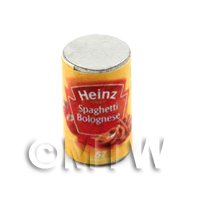 Dolls House miniature  Can of Heinz Spaghetti Bolognese