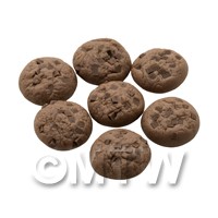 Dolls House Miniature Double Chocolate Chip Cookie