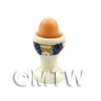 Dolls House Miniature Tall Egg Cup and Egg
