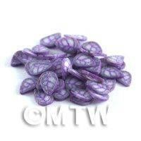 50 Purple and Violet Sparkle Leaf Cane Slices (NS60)