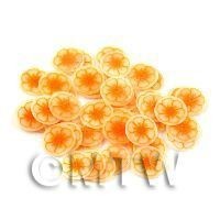 50 Orange Flower Nail Art  Cane Slices (NS47)