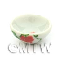 Dolls House Miniature Grape Design 16mm Ceramic Bowl