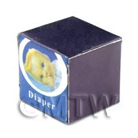 Dolls House Miniature Cardboard Nappy / Diaper Box 