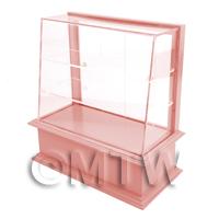 Miniature Small Dark Pink Wood Cake / Food Display Counter
