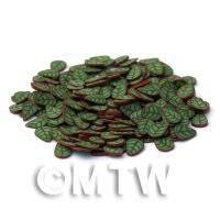 50 Green and Copper Leaf Cane Slices (NS22)