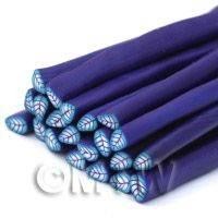 Handmade Purple and Blue Leaf Cane (NC23)