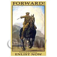 Forward! To Victory - Miniature WWI Poster