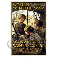 Women In The War - Miniature WWI Poster