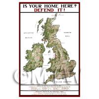Is Your Home Here? - Miniature WWI Poster
