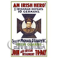 An Irish Hero! - Miniature WWI Poster