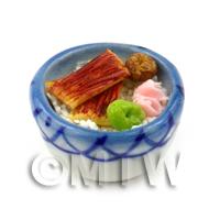 Dolls House Miniature Handmade Sushi Selection in a Bowl