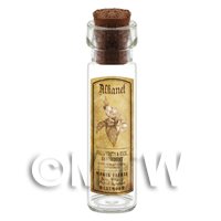 Dolls House Apothecary Alkanet Herb Long Sepia Label And Bottle