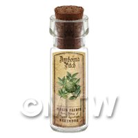 Dolls House Apothecary Amboina Pitch Herb Short Colour Label And Bottle
