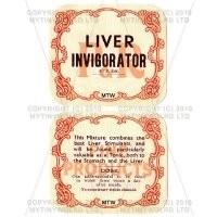 Liver Invigorator 2 Part Apothecary Label
