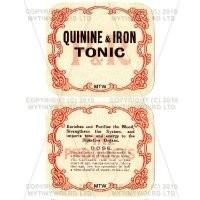 Quinine And Iron Tonic 2 Part Apothecary Label