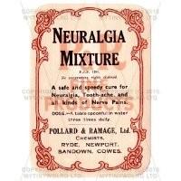 Neuralgia Mixture Miniature Apothecary Label
