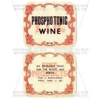 2 Part Apothecary Label - Phospho - Tonic Wine