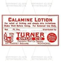 Calamine Lotion Miniature Apothecary Label