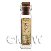 Dolls House Apothecary Bogbean Herb Long Sepia Label And Bottle