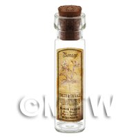 Dolls House Apothecary Borage Herb Long Sepia Label And Bottle