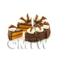 Miniature Whole Sliced Loose Chocolate Triangle Cake