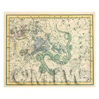 Dolls House Miniature Star Map With Ursa Minor 1800s