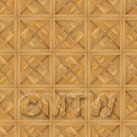 Dolls House Chaumont Small Panel Parquet Wood Effect Flooring