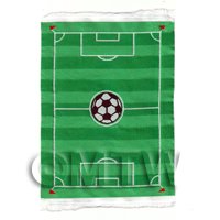 Dolls House Miniature Small Childrens Rug With Football Field