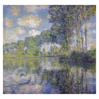 Claude Monet Painting  Poplars On The Epte