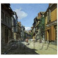 Claude Monet Painting Rue De La Bavolle Hornfleur