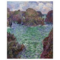 Claude Monet Painting Belle-elle, Port Goulphar