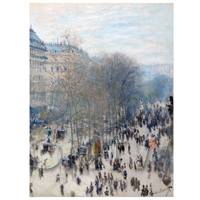 Claude Monet Painting Boulevard Des Capucines