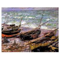 Claude Monet Painting Fishing Boats