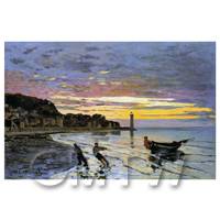 Claude Monet Painting Hauling A Boat Ashore, Honfleur