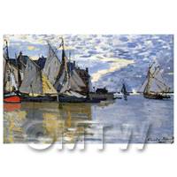 Claude Monet Painting Sailboats