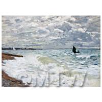 Claude Monet Painting The Sea At Saint Adresse
