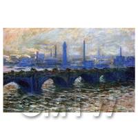 Claude Monet Painting Waterloo Bridge