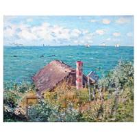 Claude Monet Painting The Cabin At Sainte Adresse
