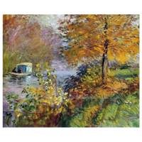 Claude Monet Painting The Studio Boat