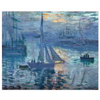 Claude Monet Painting Sunrise Over The Marina