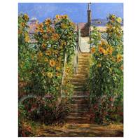 Claude Monet Painting The Steps At Vetheuil