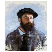 Claude Monet Painting Self-Portrait With A Beret