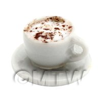 Dolls House Miniature Cappaccino With Chocolate Powder